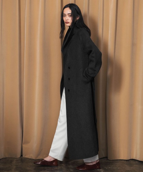 ELFRANK（エルフランク）の「ウールコート スタンドカラーロングコート