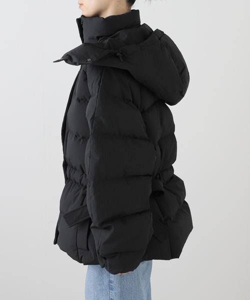 セール】【GANNI / ガニー】 Tech Seersucker Oversized Puffer J