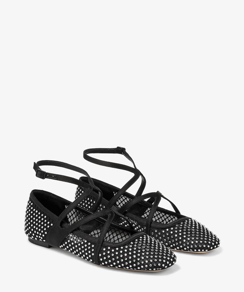 JIMMY CHOO(ジミーチュウ)の「ASTORIA FLAT(バレエシューズ・レディース・ブラック・37/38)」の2枚目の写真