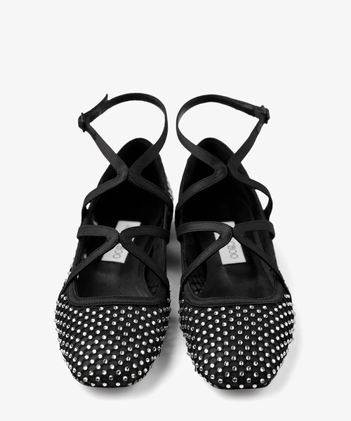 JIMMY CHOO(ジミーチュウ)の「ASTORIA FLAT(バレエシューズ・レディース・ブラック・37/38)」の3枚目の写真