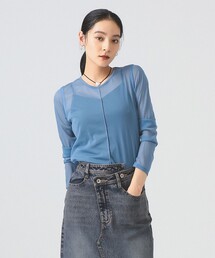 Ray BEAMS | シアー センター シーム Tシャツ(Tシャツ/カットソー)