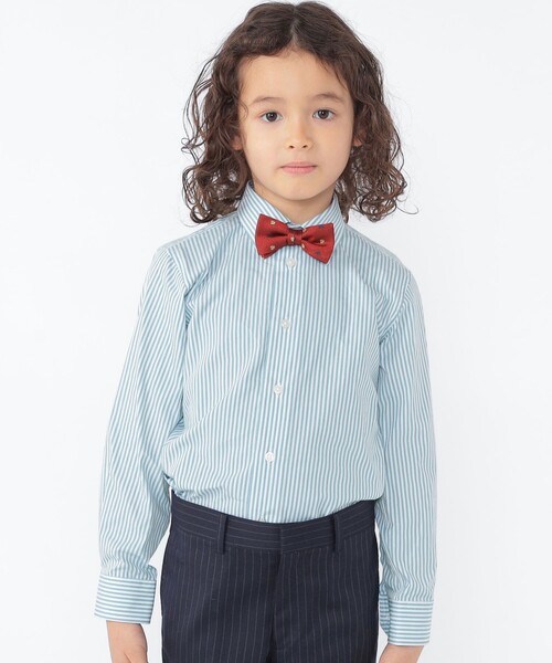SHIPS(シップス)の「SHIPS KIDS:100~130cm / ストライプ レギュラーカラー シャツ(シャツ/ブラウス・キッズ・ライトグリーン/ブルー・130/120/110/100)」の5枚目の写真