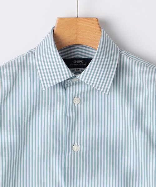 SHIPS(シップス)の「SHIPS KIDS:100~130cm / ストライプ レギュラーカラー シャツ(シャツ/ブラウス・キッズ・ライトグリーン/ブルー・130/120/110/100)」の17枚目の写真