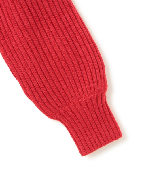 VIS（ビス）の「ふんわりカシュクールニットプルオーバー（ニット/セーター・レディース・レッド/オフホワイト/チャコールグレー・FREE）」の19枚目の写真