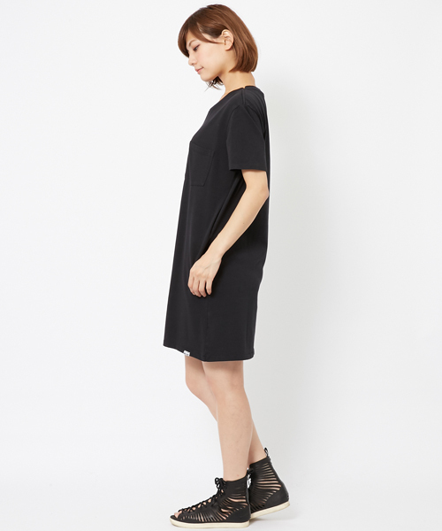 MILKFED.（ミルクフェド）の「SKARGORN BIG TEE　DRESS（スカルゴーン/コラボ/オーバーサイズ/ドレス/ワンピース）（ワンピース・レディース・ホワイト/ブラック・ONE SIZE）」の3枚目の写真