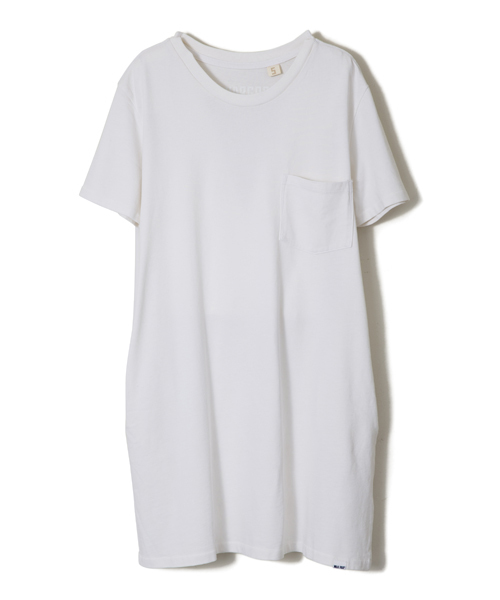 MILKFED.（ミルクフェド）の「SKARGORN BIG TEE　DRESS（スカルゴーン/コラボ/オーバーサイズ/ドレス/ワンピース）（ワンピース・レディース・ホワイト/ブラック・ONE SIZE）」の8枚目の写真