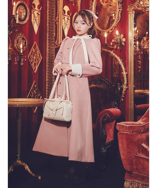 【セール】配色ドーリーロングコート（その他アウター）｜Me roir（ミーロワール）