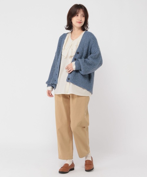 studio CLIP(スタディオクリップ)の「エアリーフリルブラウス(シャツ/ブラウス・レディース・アイボリー/ライトブルー/チャコール・FREE)」の8枚目の写真