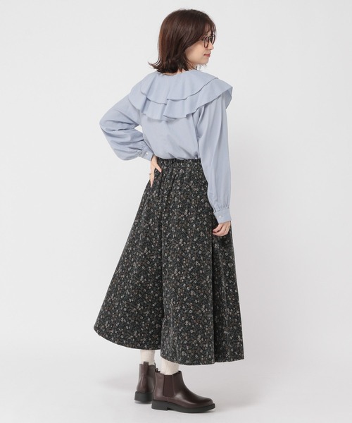 studio CLIP(スタディオクリップ)の「エアリーフリルブラウス(シャツ/ブラウス・レディース・アイボリー/ライトブルー/チャコール・FREE)」の11枚目の写真