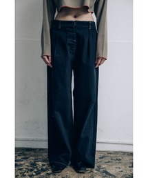 ★【新品タグ付】CAROUSE LAMBRA／デニムパンツ／ゴム付／LT.BL 新品タグ付】CAROUSE LAMBRAテーパードデニムパンツ／ゴム付LT.B