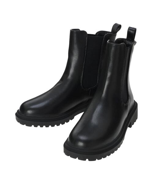 ehka sopo（エヘカソポ）の「サイドゴアブーツ（ブーツ・レディース・ブラック/キナリ・L/M）」の12枚目の写真