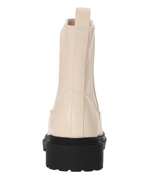 ehka sopo（エヘカソポ）の「サイドゴアブーツ（ブーツ・レディース・ブラック/キナリ・L/M）」の14枚目の写真