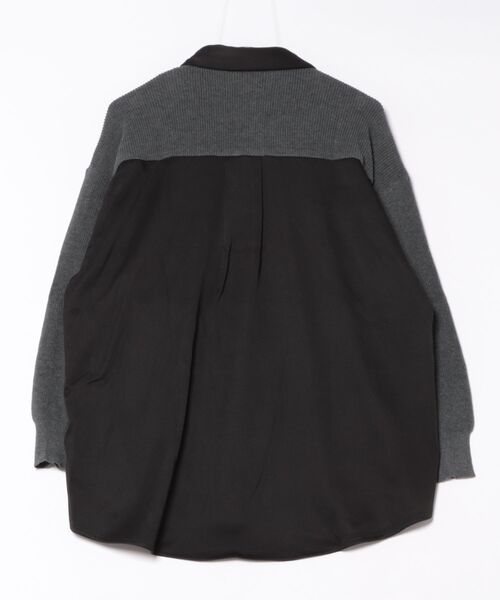 antiqua(アンティカ)の「ニットドッキングシャツ(シャツ/ブラウス・レディース・ホワイト/ブラック・ONESIZE)」の21枚目の写真