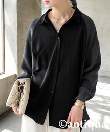 ニットドッキングシャツ