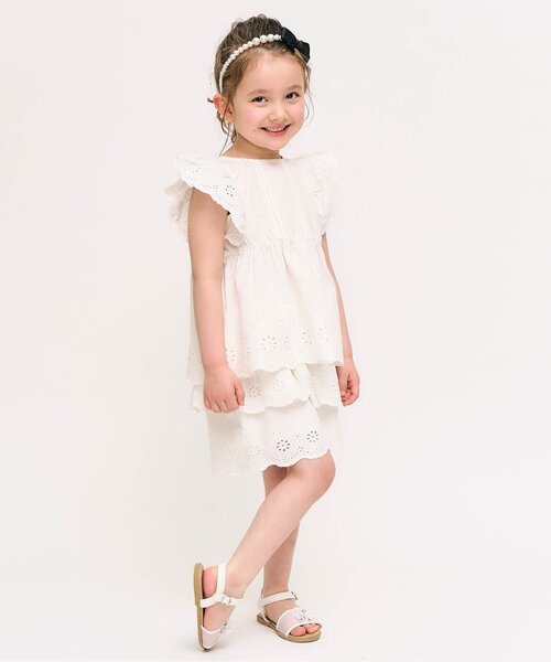 apres les cours（アプレレクール）の「パールリボンカチューシャ（カチューシャ・キッズ・アイボリー・FREE）」の2枚目の写真