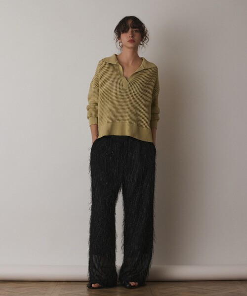 メッシュVネックニットトップ メッシュVネックニットトップ / GRACE CONTINENTAL | GRACE