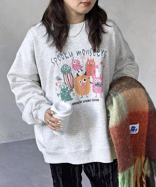 CPCM(シーピーシーエム)の「パウダー加工裏毛スウェット(Tシャツ/カットソー・レディース・ブラック/ブラック系その他2/ブラック系その他3/ホワイト系その他2/ブラック系その他/ホワイト系その他/ホワイト/ホワイト系その他3・MEDIUM/LARGE)」の4枚目の写真