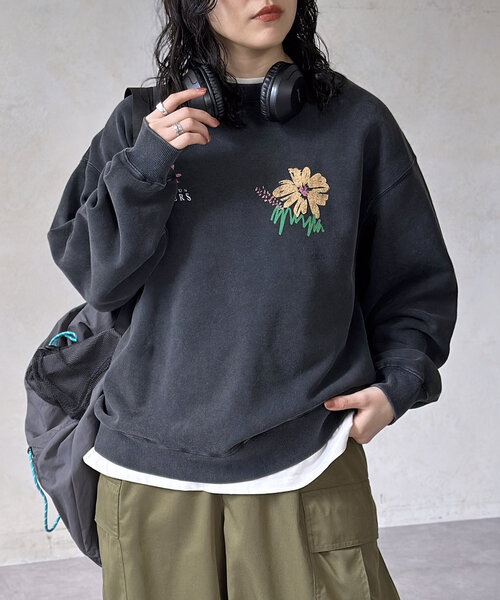 CPCM(シーピーシーエム)の「パウダー加工裏毛スウェット(Tシャツ/カットソー・レディース・ブラック/ブラック系その他2/ブラック系その他3/ホワイト系その他2/ブラック系その他/ホワイト系その他/ホワイト/ホワイト系その他3・MEDIUM/LARGE)」の18枚目の写真