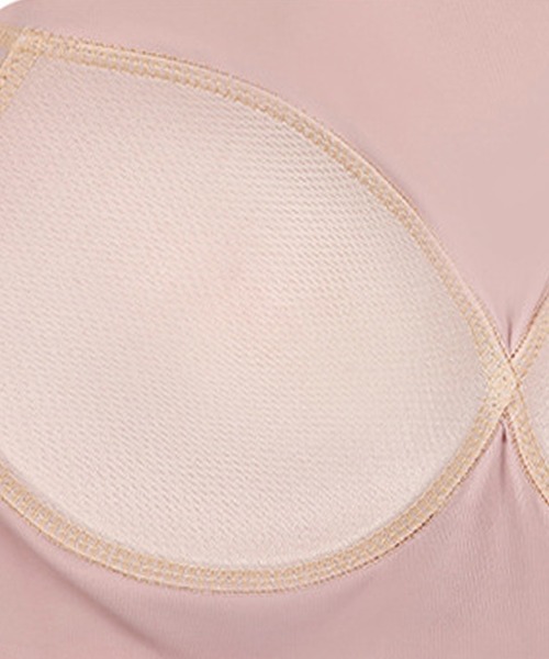 HYSSHOP（エイチワイエスショップ）の「レディース バックダブルクロスカップ付きヨガピラティスウェアトップス[トレーニングウェア/ジムウェア/ピラティスウェア]（その他トップス・レディース・ピンク/ベージュ/ブラック・XL/L/M/S）」の13枚目の写真