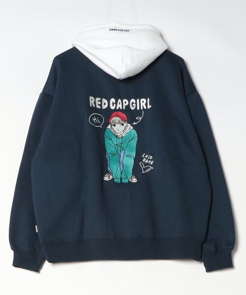 RED CAP GIRL 裏起毛RCGバック刺?HOODIE（パーカー）｜Red Cap Girl