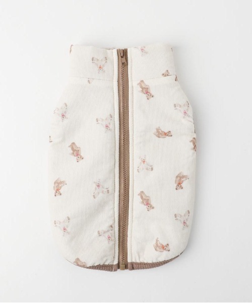 コーデュロイくまさん裏ボアベスト（ペットウェア）｜moncheri（モンシェリ）