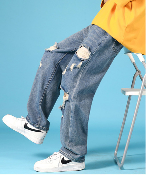 セール/ブランド古着】ダメージ加工デニムパンツ（デニムパンツ 