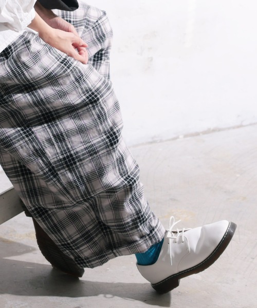 soulberry（ソウルベリー）の「パンナコッタのチェックなパンツ（その他パンツ・レディース・ライトグレー系・LL/3L/4L/5L/M/L）」の14枚目の写真