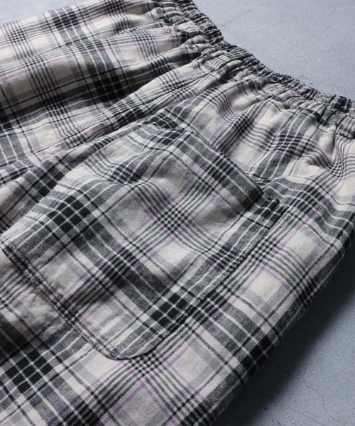 soulberry（ソウルベリー）の「パンナコッタのチェックなパンツ（その他パンツ・レディース・ライトグレー系・LL/3L/4L/5L/M/L）」の6枚目の写真
