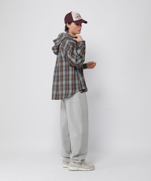 3.3 Field Trip (3.3フィールドトリップ)の「3.3 Field Trip/フードチェックシャツ(シャツ/ブラウス・メンズ・ブラック/ブラウン・FREE)」の4枚目の写真