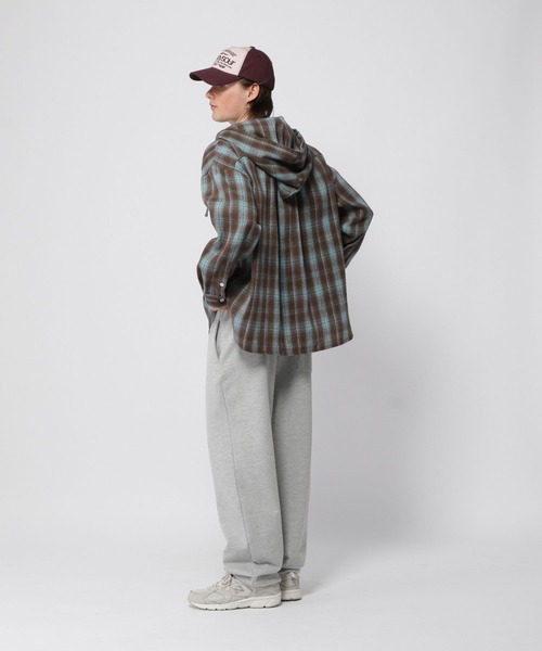 3.3 Field Trip (3.3フィールドトリップ)の「3.3 Field Trip/フードチェックシャツ(シャツ/ブラウス・メンズ・ブラック/ブラウン・FREE)」の5枚目の写真