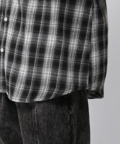 3.3 Field Trip (3.3フィールドトリップ)の「3.3 Field Trip/フードチェックシャツ(シャツ/ブラウス・メンズ・ブラック/ブラウン・FREE)」の20枚目の写真