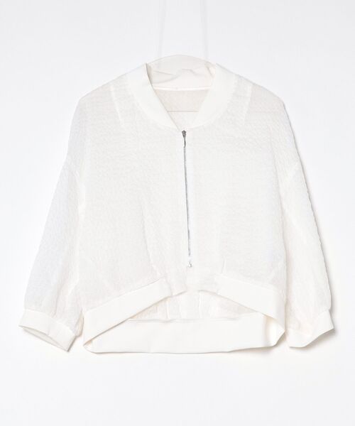 Gabardine K.T(ギャバジンケーティー)の「ポコポコラミー ショートブルゾン(ブルゾン・レディース・ブラック/ホワイト・9号)」の1枚目の写真