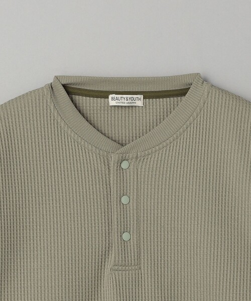 BEAUTY&YOUTH UNITED ARROWS（ビューティーアンドユースユナイテッドアローズ）の「テック サーマル ヘンリーネック カットソー（Tシャツ/カットソー・メンズ・オリーブ/オフホワイト/ブラック・L/M/S/XL）」の18枚目の写真