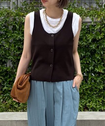 audrey and john wad | 前後2wayニットタンクトップ-手洗い可-(タンクトップ)