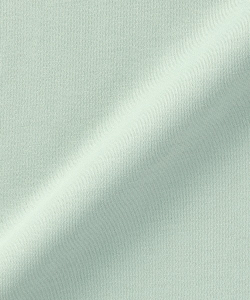 無印良品（ムジルシリョウヒン）の「キッズ　天竺編みクルーネック長袖Ｔシャツ　無地（Tシャツ/カットソー・キッズ・サックスブルー/ブラック/ライトグリーン/ライトオレンジ系/オフホワイト・140/130/120）」の8枚目の写真