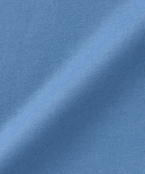 無印良品（ムジルシリョウヒン）の「キッズ　天竺編みクルーネック長袖Ｔシャツ　無地（Tシャツ/カットソー・キッズ・サックスブルー/ブラック/ライトグリーン/ライトオレンジ系/オフホワイト・140/130/120）」の15枚目の写真