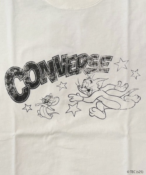 Tom&Jerry(トムアンドジェリー)の「【公式】トムとジェリー CONVERSE BIG Tシャツ(Tシャツ/カットソー・メンズ・ブラック/オフホワイト・L/M)」の3枚目の写真