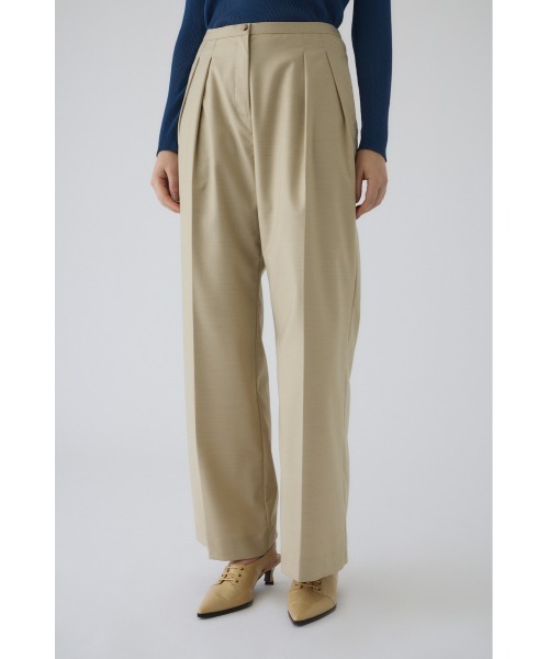 RIM.ARK｜リブニットパンツ RIM.ARK（リムアーク）の「Wool saxony slim PT ウール