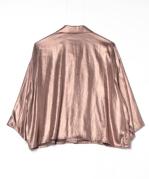 ROSE BUD(ローズバッド)の「(mici)シャイニーオーバーシャツ(シャツ/ブラウス・レディース・シルバー/ブラウン・ONE SIZE)」の19枚目の写真