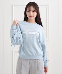 ミニ裏毛リボンプルオーバー