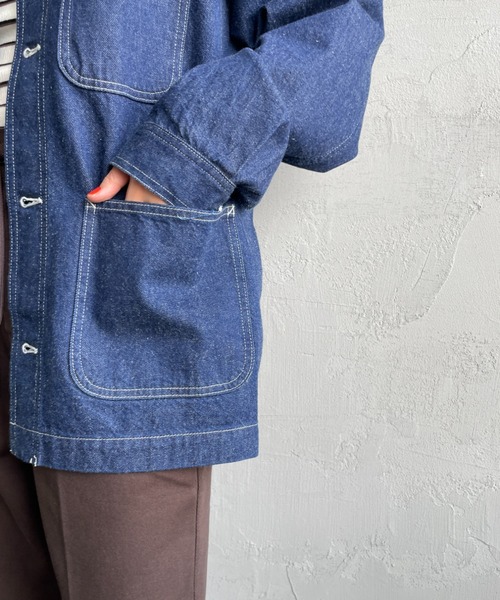 DANTON（ダントン）の「【WEB限定】[DANTON/ダントン] 11oz Vネックデニムジャケット（デニムジャケット・レディース・インディゴブルー・40/38）」の17枚目の写真