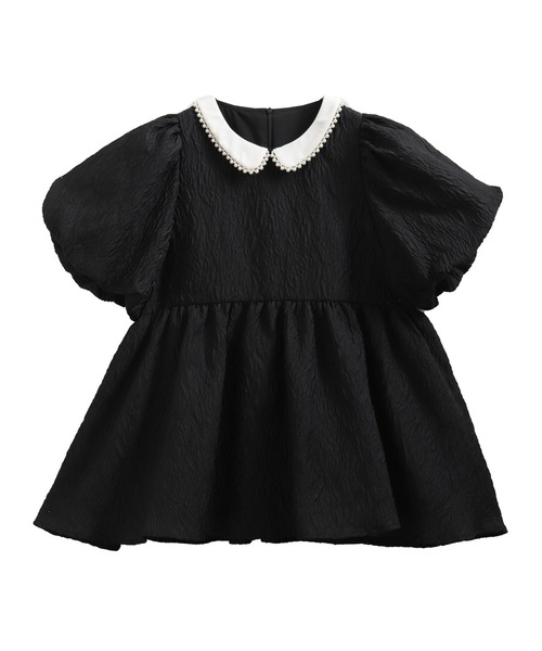 パール襟ジャガードペプラムトップス（その他トップス）｜Fit