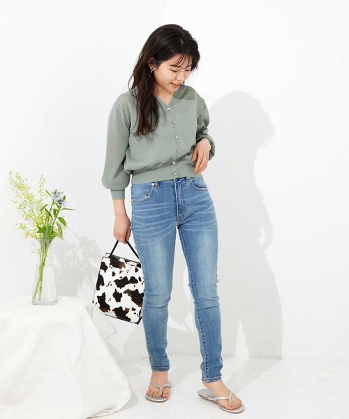 COHINA（コヒナ）の「COHINA DENIM ベーシックスキニー-regular 【低身長・小柄女性】（デニムパンツ・レディース・ブルー/ネイビー・M/S/XXS/XS）」の17枚目の写真