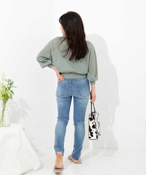 COHINA（コヒナ）の「COHINA DENIM ベーシックスキニー-regular 【低身長・小柄女性】（デニムパンツ・レディース・ブルー/ネイビー・M/S/XXS/XS）」の18枚目の写真