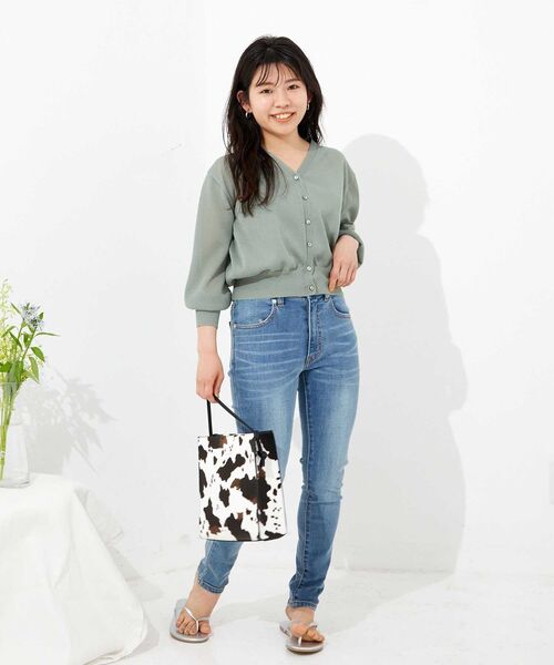 コヒナ COHINA デニム ジーンズ 【XS】ストレート 小柄 低身長 COHINA（コヒナ）の「COHINA DENIM ベーシックスキニー-regular 【低身長・小柄女性】（デニムパンツ）」 - WEAR