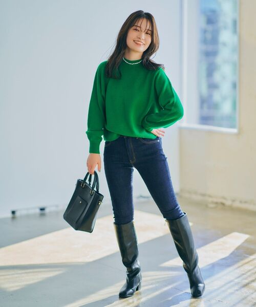 COHINA（コヒナ）の「COHINA DENIM ベーシックスキニー-regular 【低身長・小柄女性】（デニムパンツ・レディース・ブルー/ネイビー・M/S/XXS/XS）」の10枚目の写真