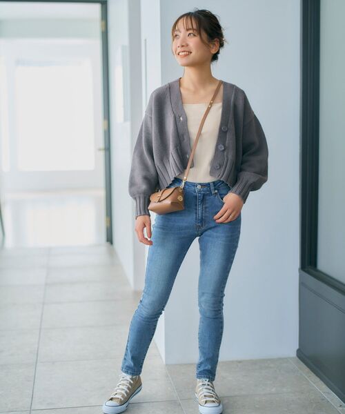 COHINA（コヒナ）の「COHINA DENIM ベーシックスキニー-regular 【低身長・小柄女性】（デニムパンツ・レディース・ブルー/ネイビー・M/S/XXS/XS）」の4枚目の写真