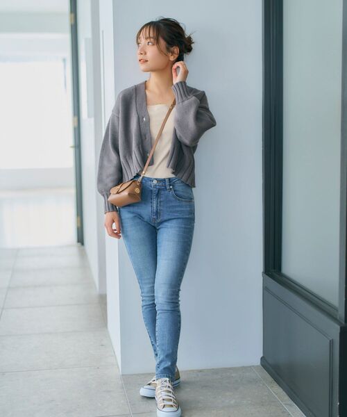 COHINA（コヒナ）の「COHINA DENIM ベーシックスキニー-regular 【低身長・小柄女性】（デニムパンツ・レディース・ブルー/ネイビー・M/S/XXS/XS）」の5枚目の写真