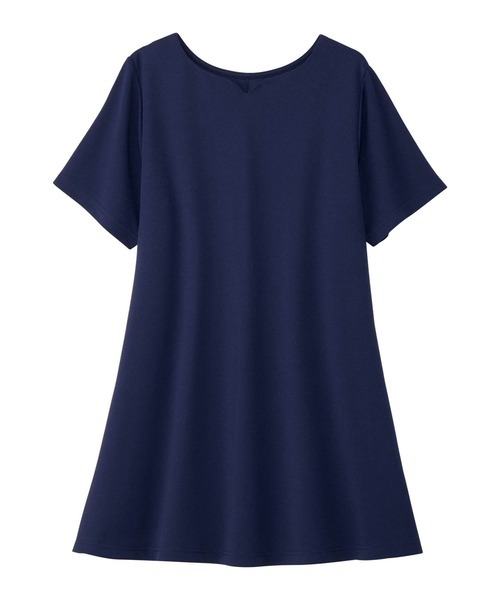 alotta(アロッタ)の「ロングフレアーTシャツチュニック(チュニック・レディース・ブラック/ロイヤルブルー/ネイビー/ピンク/ブラック系その他/モカ/ネイビー系・4L/3L/5L/LL/L/M)」の18枚目の写真