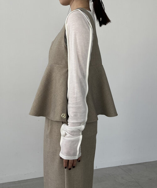 カプリシュレマージュ【C.L】ペプラムトップス C.L】【セットアップ対応】ペプラムトップス | CAPRICIEUX LE